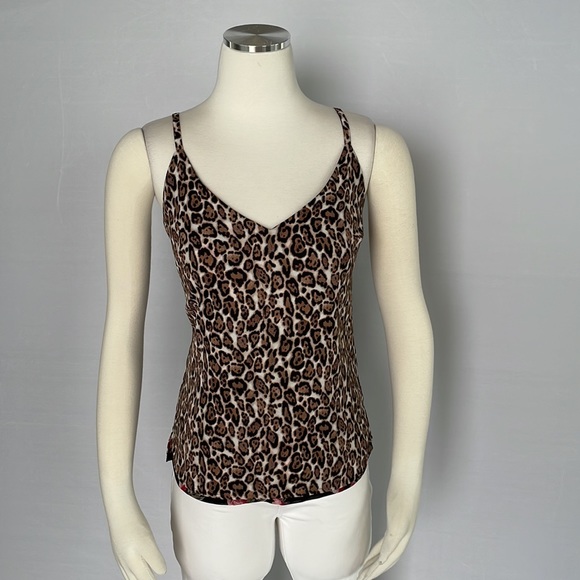 WHBM Reversible Tank Leopard/Floral Size X Small - Picture 3 of 14